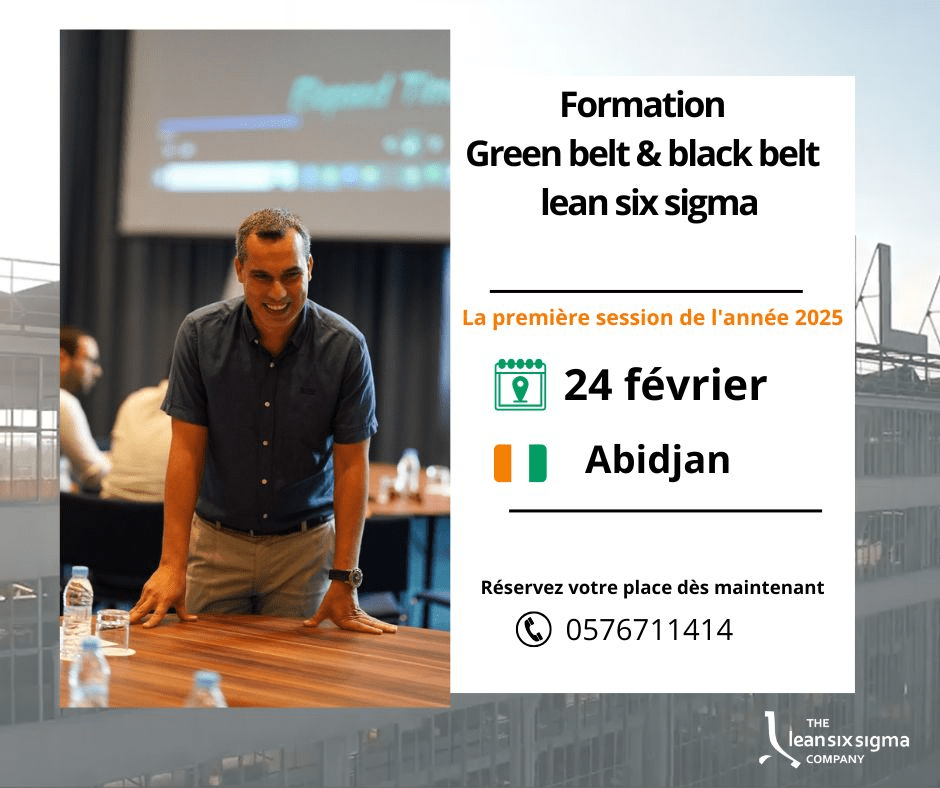 Formation LEAN SIX SIGMA GREEN BELT ET BLACK BELT cote d'ivoire