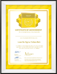 CERTIFICAT YELLOW BELT